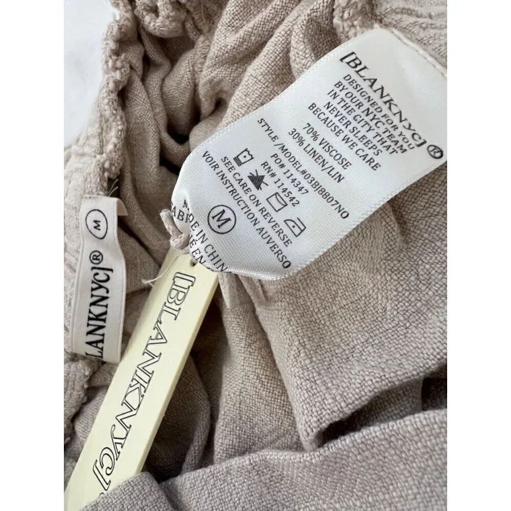 NWT BLANKNYC Size M AWAY FROM HERE SHORT beige color MSRP $68